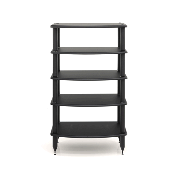 Pangea Audio Vulcan 5-Shelf Audio Rack - Black Shelves - New
