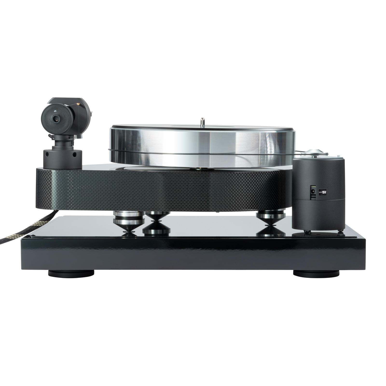 Side display of Pro-Ject RPM 10 Carbon Turntable