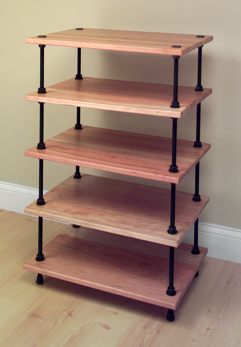 Salamander Archetype 5.0 - 5-Shelf Audio Rack - Real Cherry Wood
