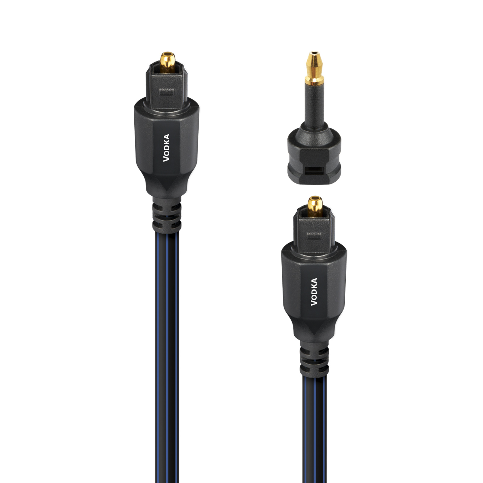 AudioQuest Vodka Toslink Fiber Optic Digital Cable + Mini Adaptor - 0.75 Meter