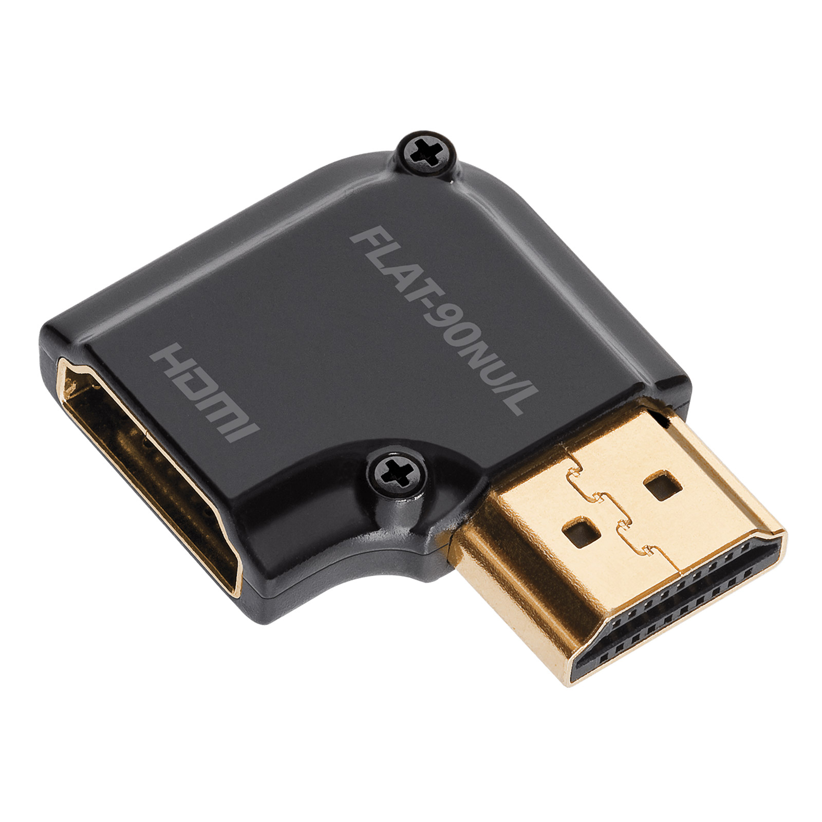 AudioQuest 90-Degree HDMI Flat Adaptor - Right Angle Narrow Up, Bends Left