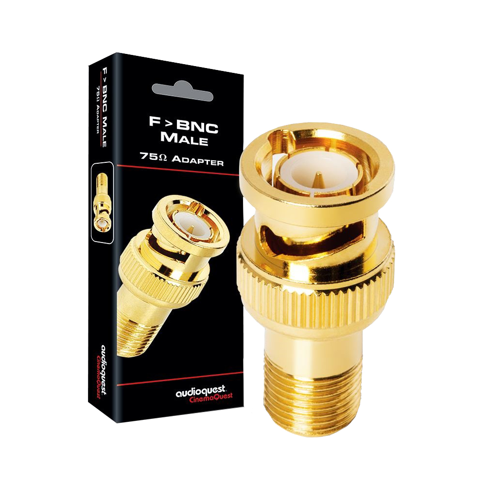 AudioQuest Adaptor Female F to BNC Male Connector