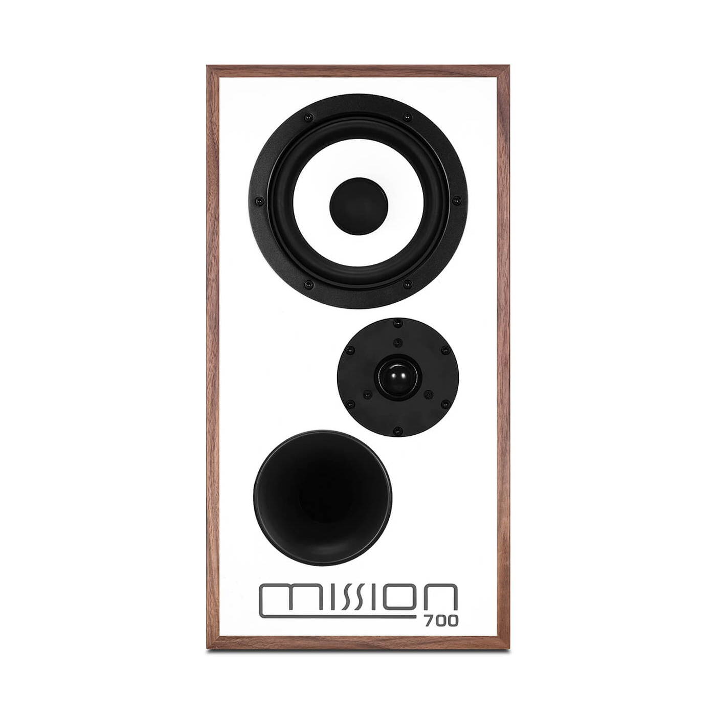 Front of Mission M700 Bookshelf Speakers with Stands