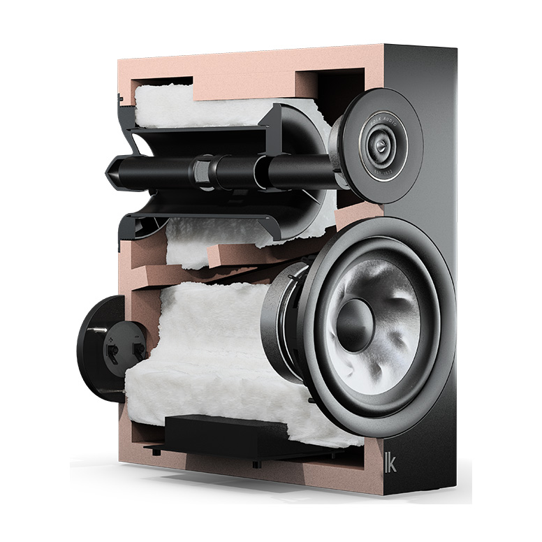 Interior of Polk Audio Reserve R100 Bookshelf Speakers