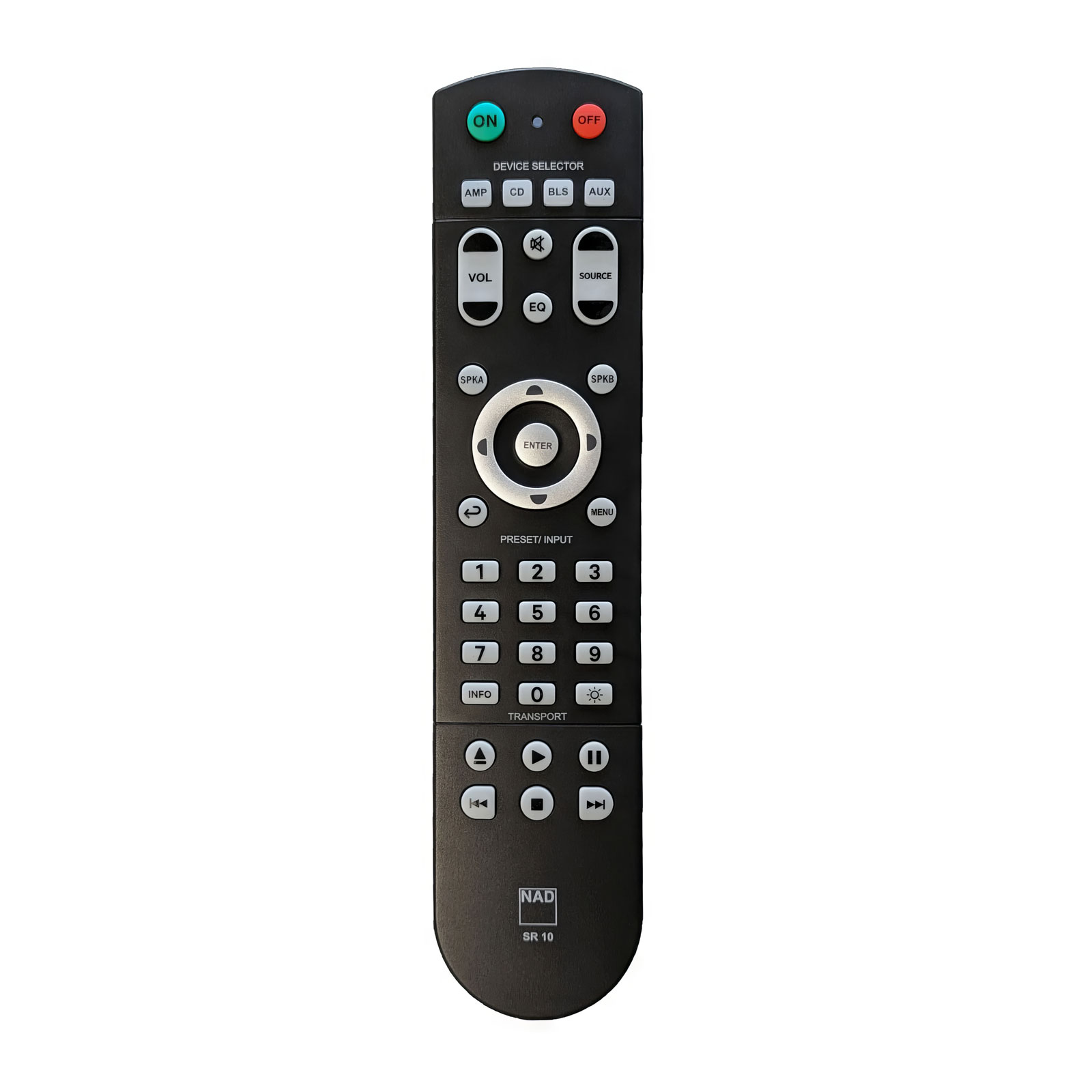 NAD SR10 Replacement Remote D3020, C368, C427, D7050, C399