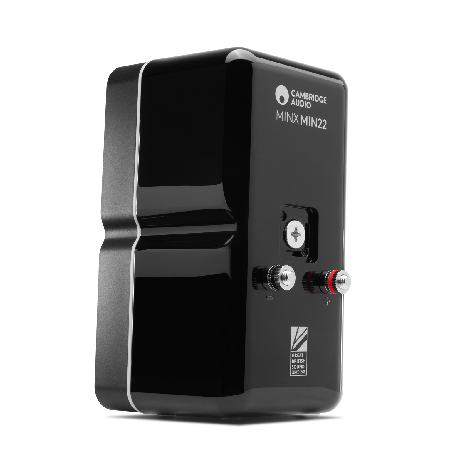 Back side of Cambridge Audio Minx Min 22 Bookshelf Speaker