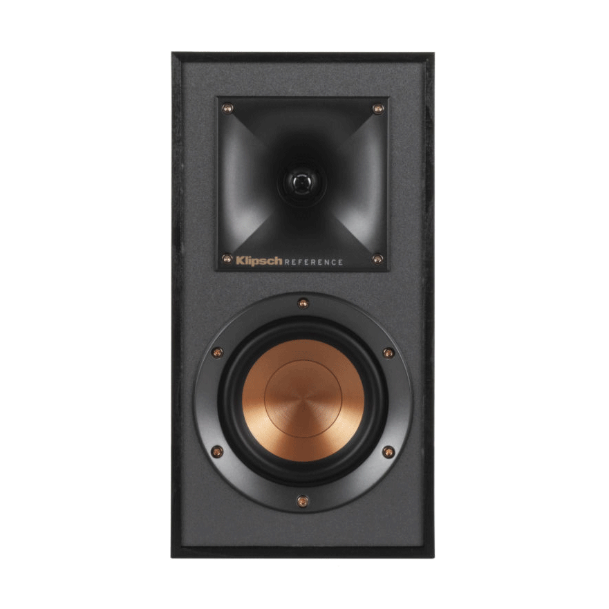 Front of Klipsch Reference R-41M Bookshelf Speakers