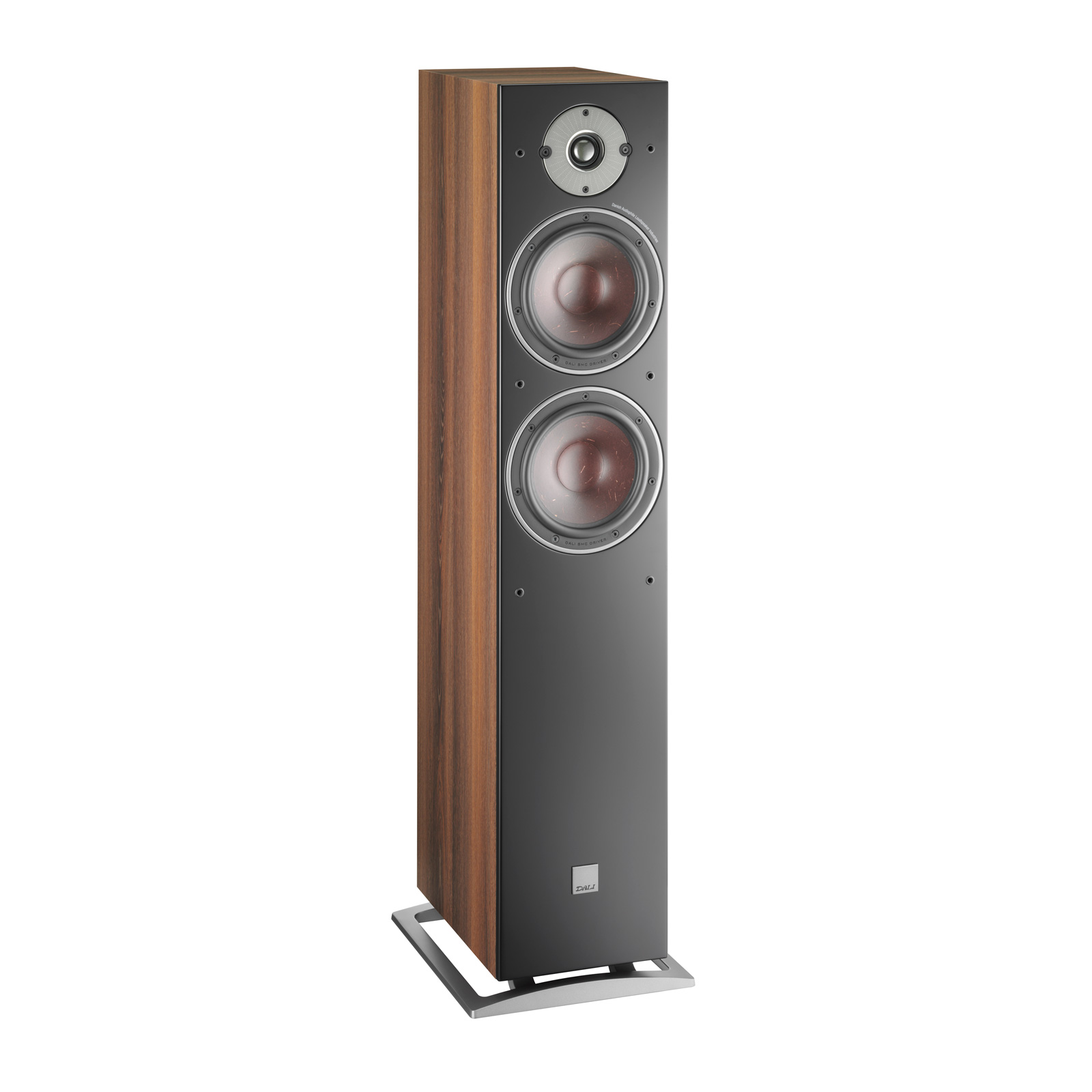 DALI Oberon 7 Floor Standing Speaker - Walnut, Each