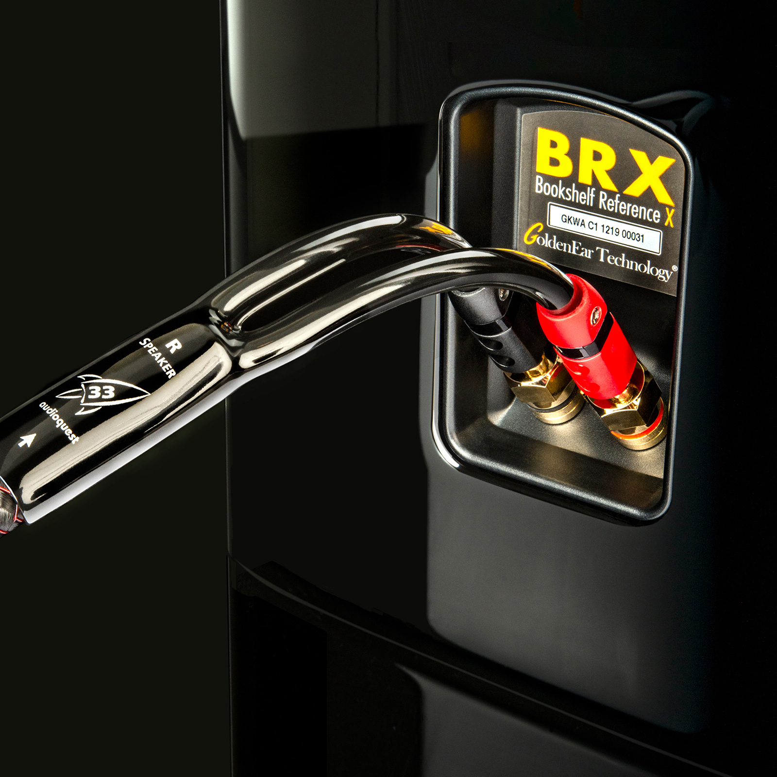 AudioQuest Rocket 33 Speaker Cable - 10 Foot - Spade to Spade - Single