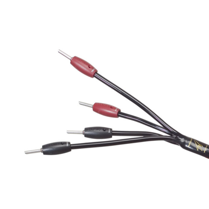 AudioQuest Rocket 33 Speaker Cable - 8 Foot - Bi-Wire Spade to Banana - Single