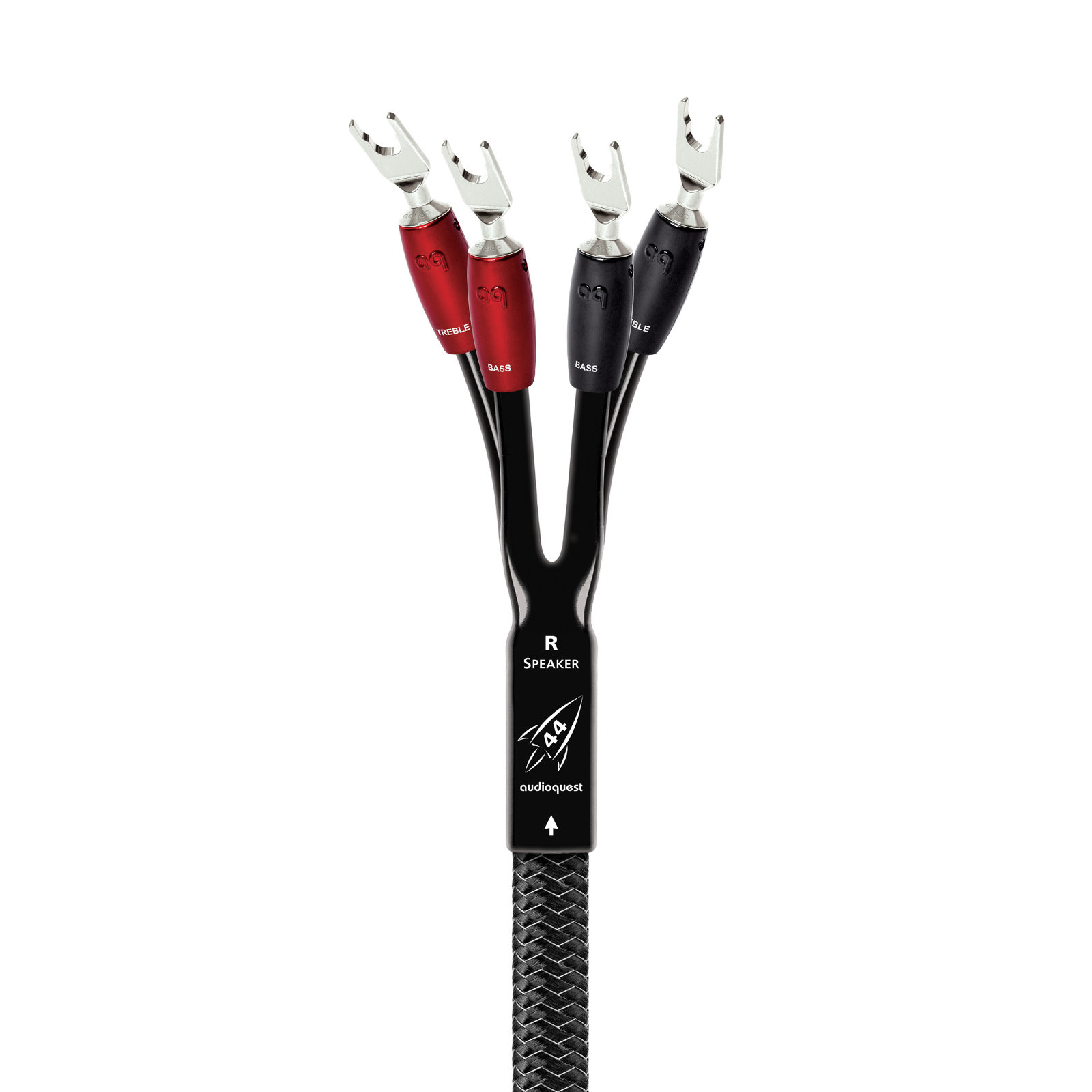 AudioQuest Rocket 44 Speaker Cable - 20 Foot - Bi-Wire - Spade to Spade - Pair