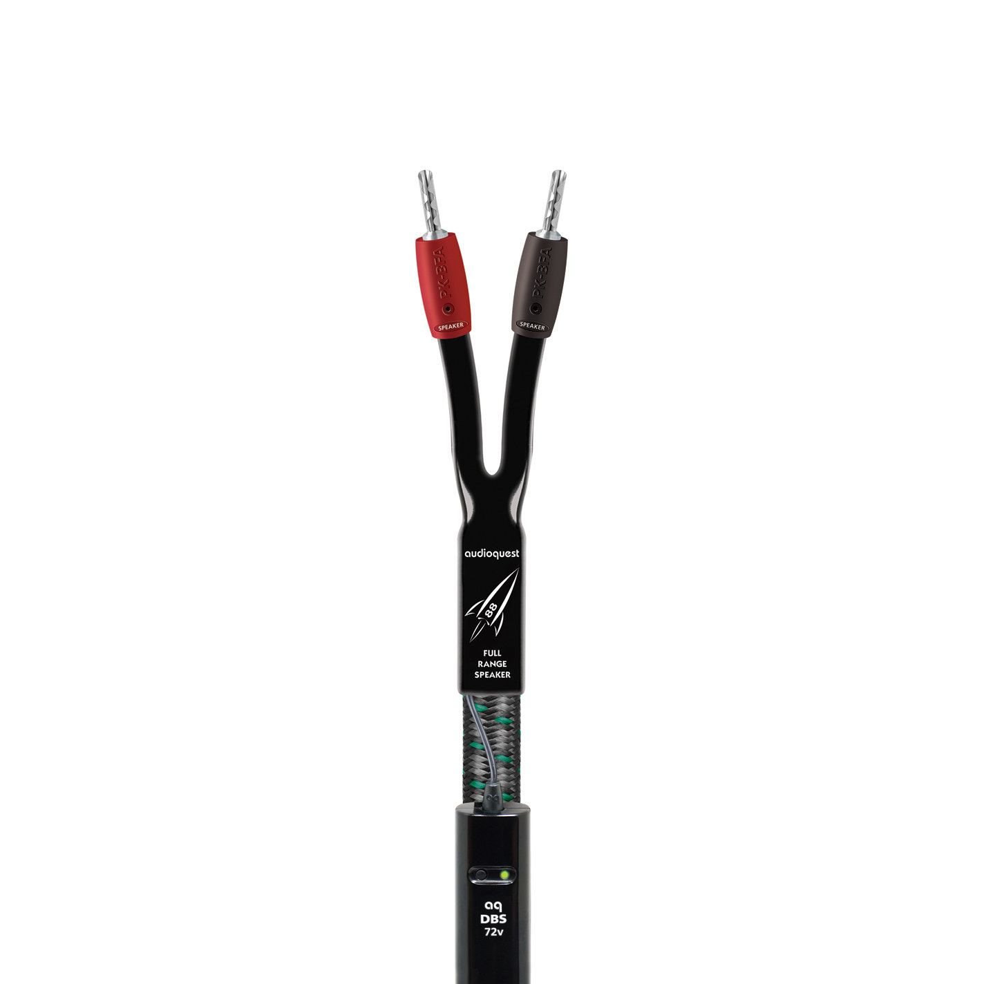 AudioQuest Rocket 88 Speaker Cable - 3 Foot - Bi-Wire - Banana to Banana - Pair