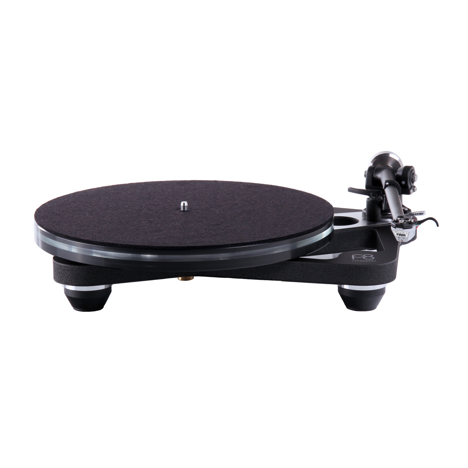 Side of Rega Planar 8 Turntable with Neo PSU