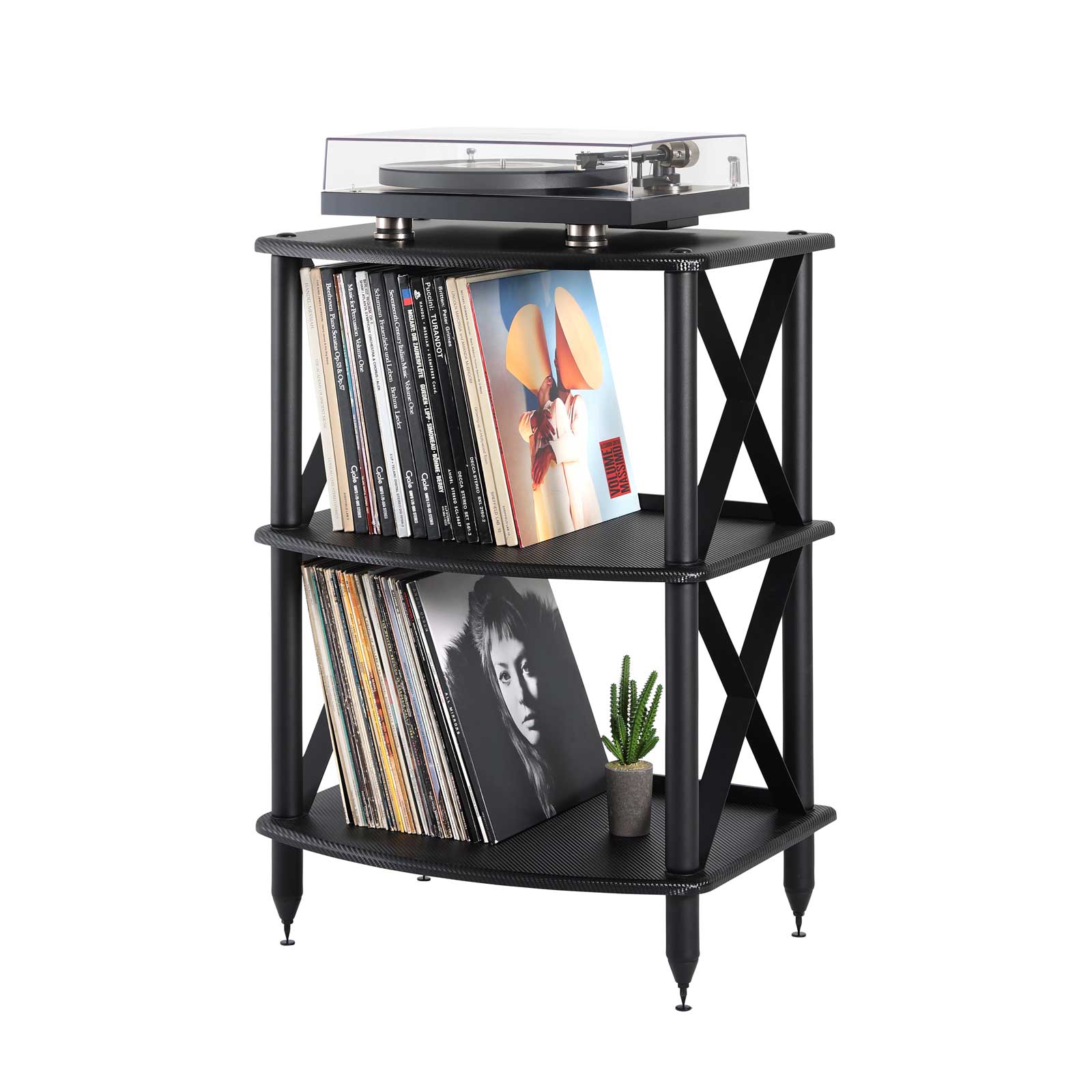 Pangea Audio Vulcan LP Storage Rack - Carbon Fiber