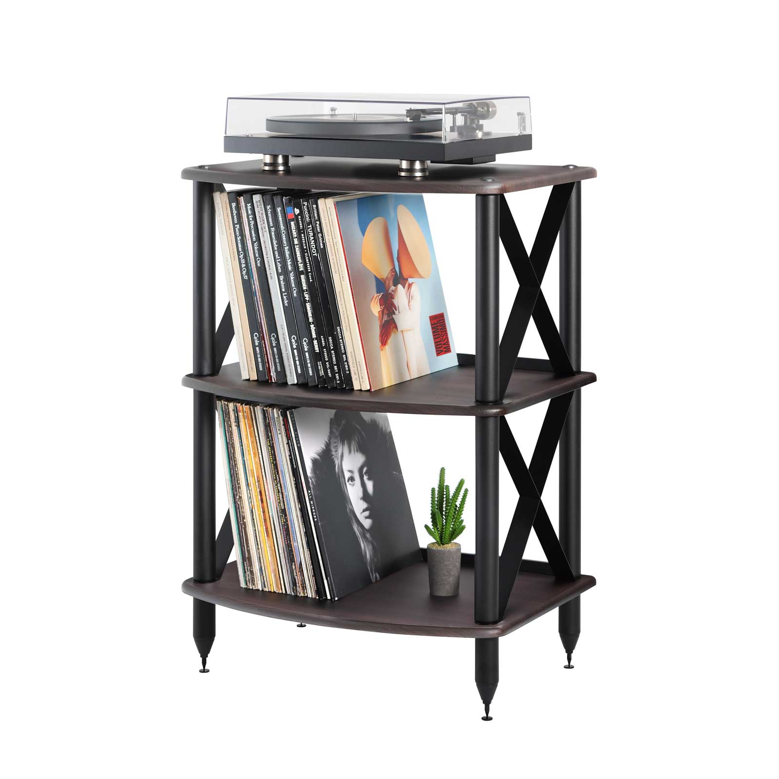 Pangea Audio Vulcan LP Storage Rack - Espresso
