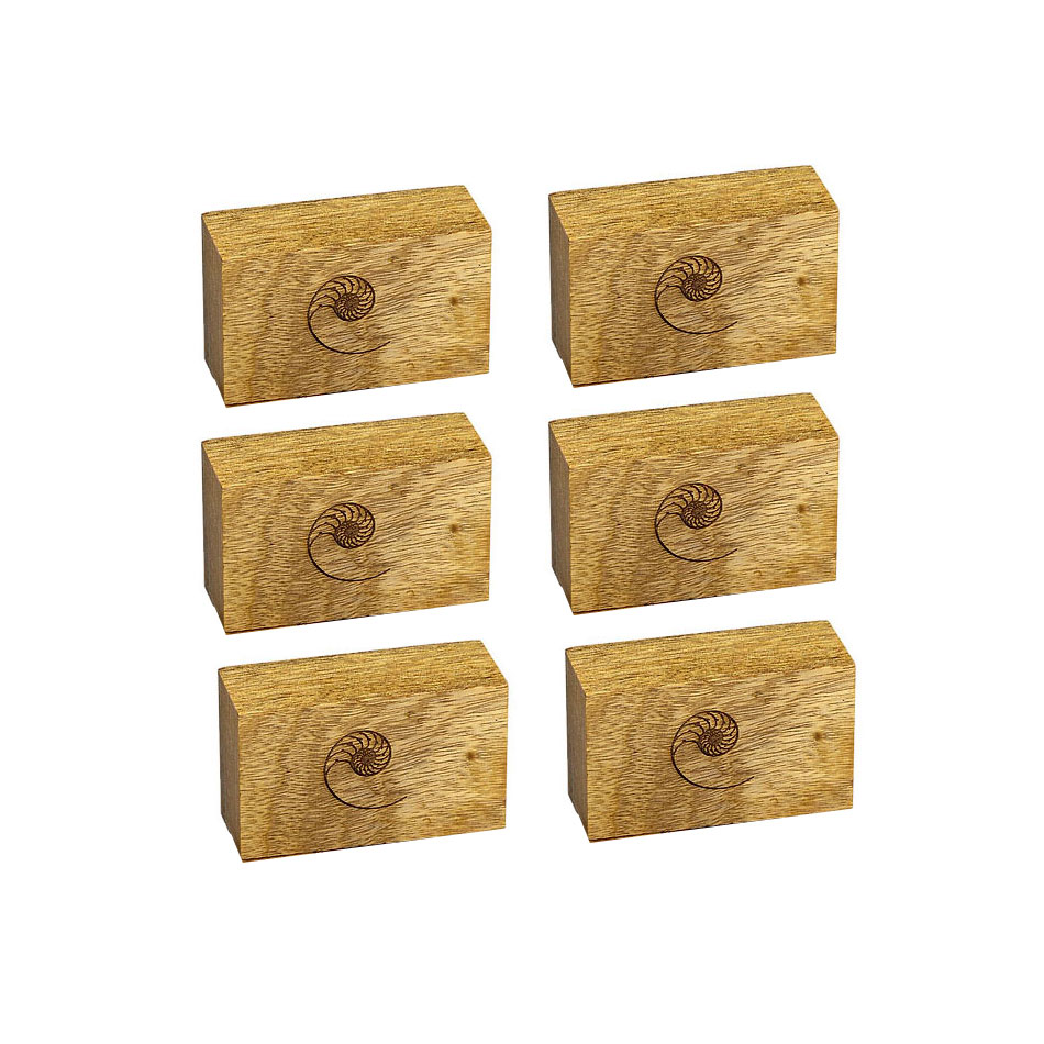 Cardas Audio Myrtle Wood Block Isolators - Large - Set of 6