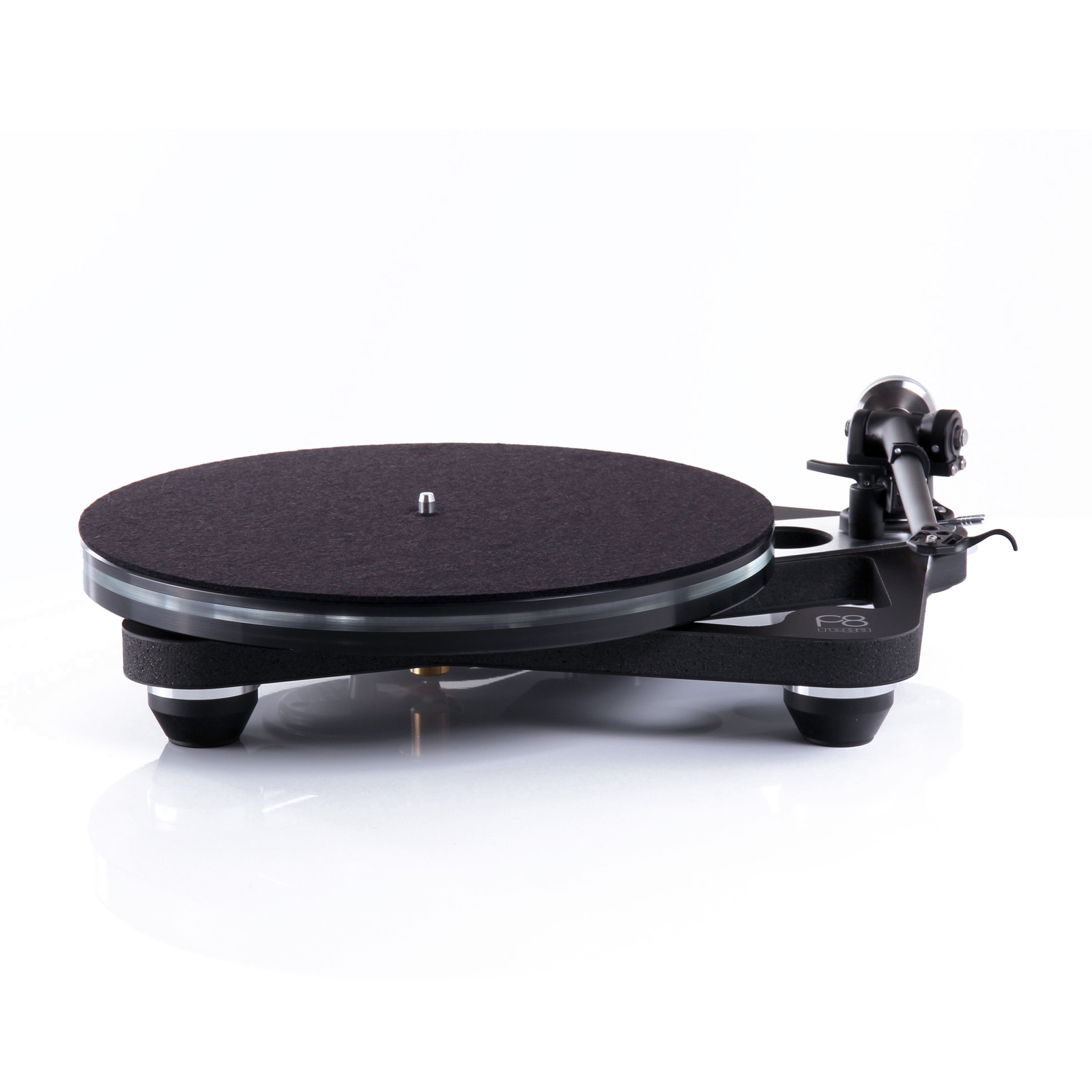 Front view of the Rega Planar 8 turntable