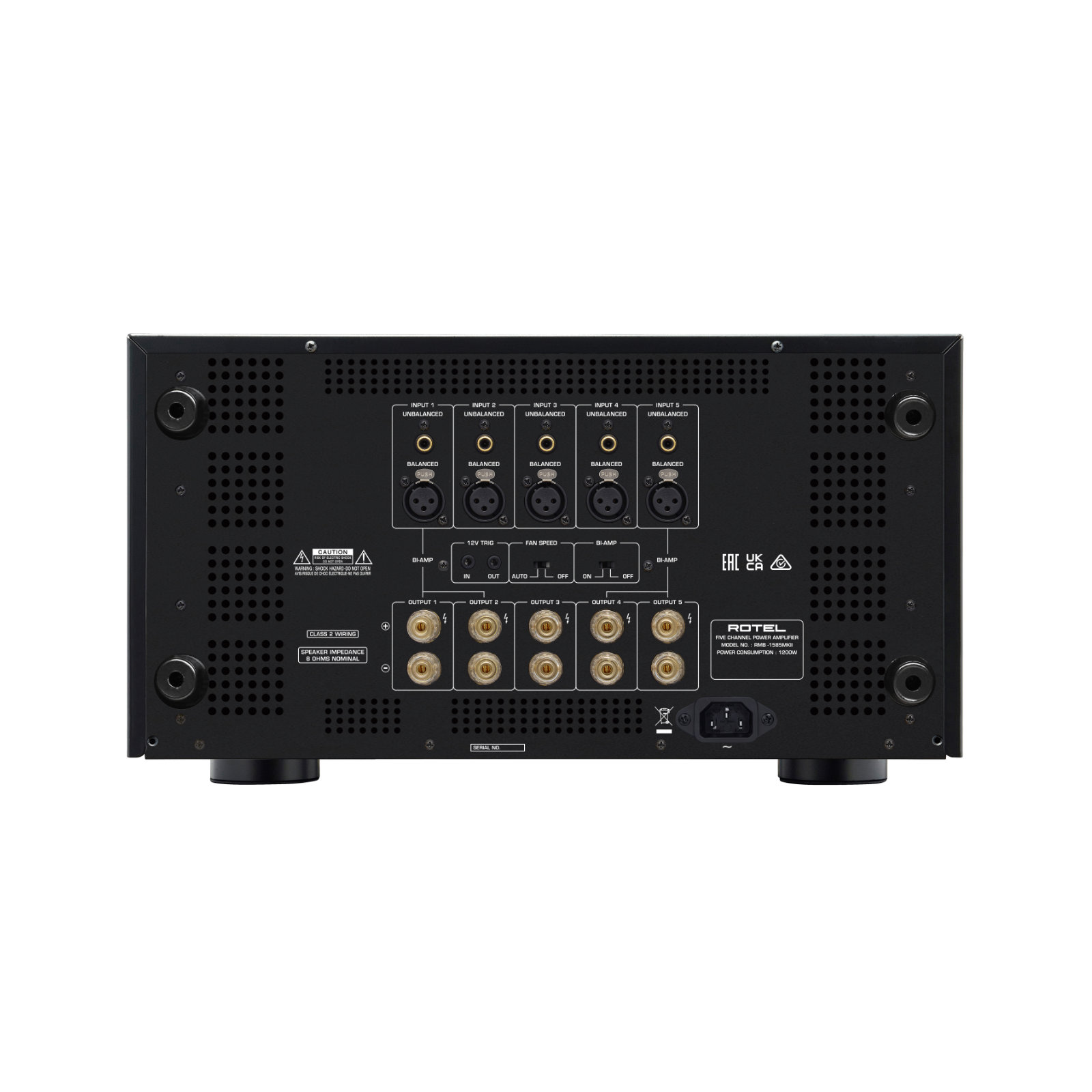 Rotel RMB-1585 MKII Five Channel Amplifier - Thumbnail 3