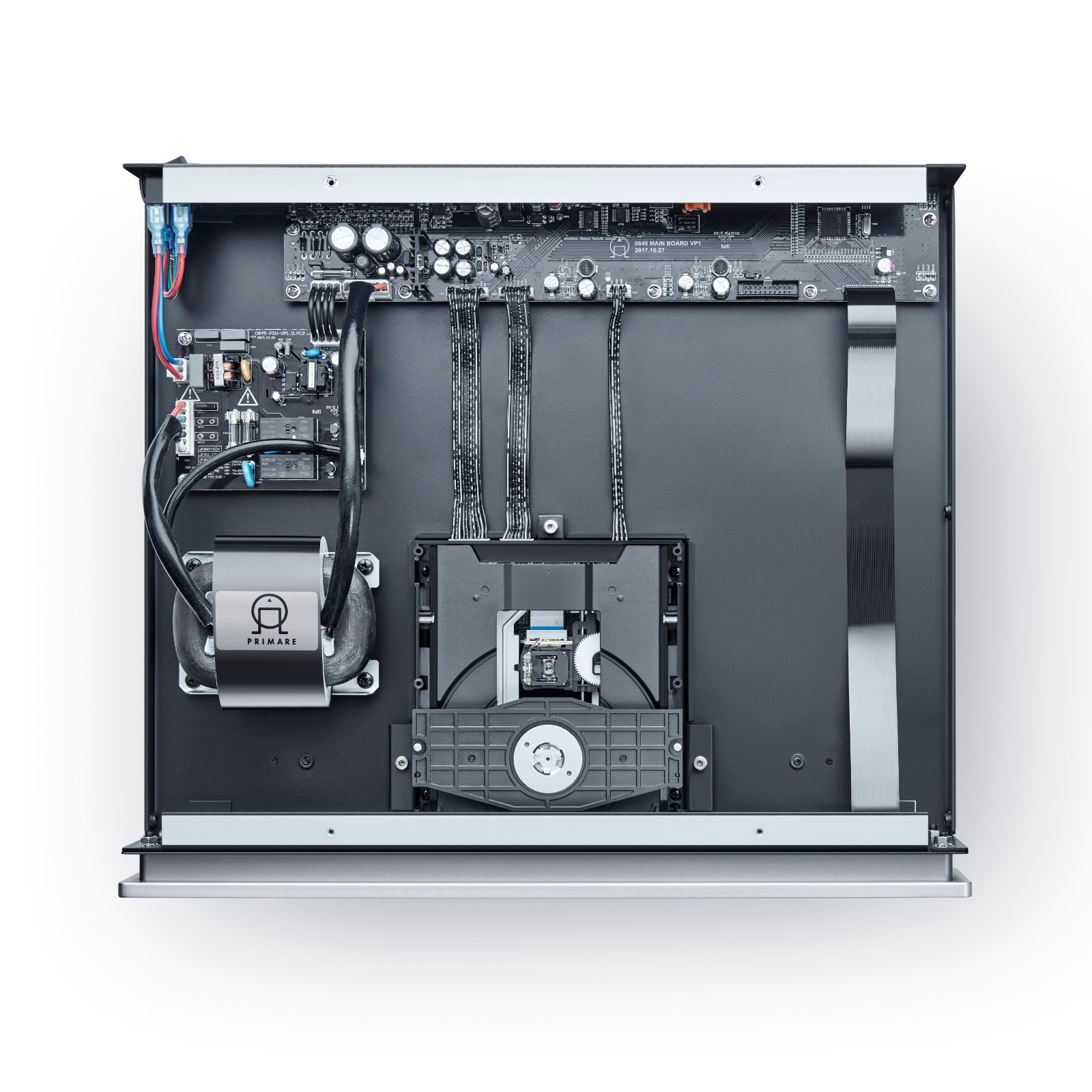 Interior of Primare CD15 PRISMA Compact Disc and Network Player