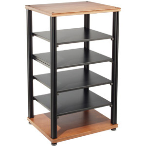 Salamander Synergy S40 6-Shelf Audio Rack - Cherry/Black