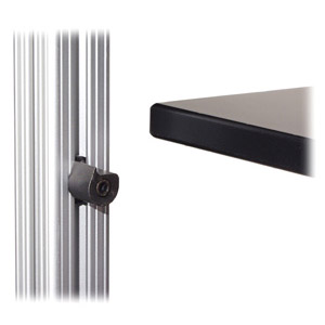 Salamander Synergy S40 6-Shelf Audio Rack - Black/Aluminum