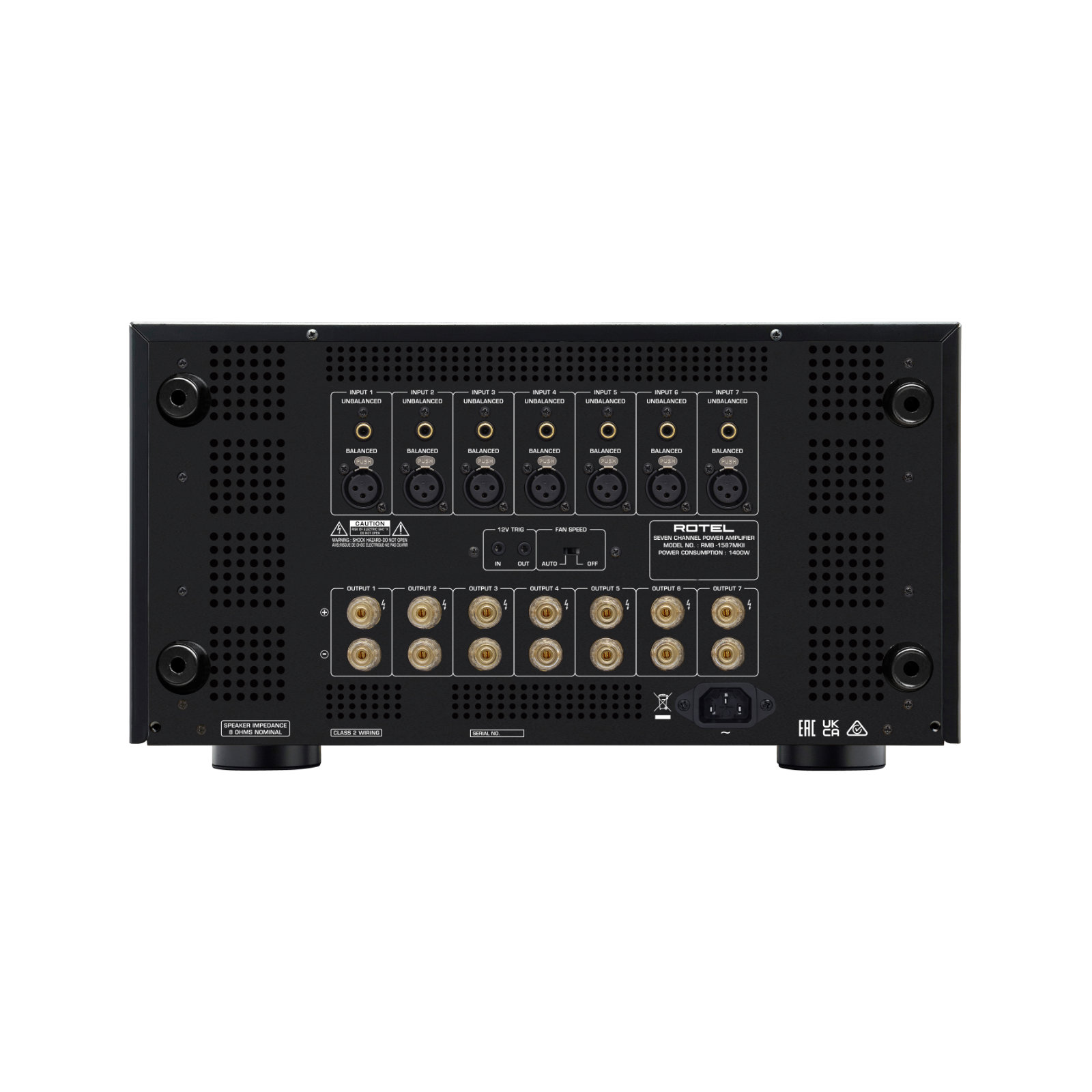Rotel RMB-1587 MKII Seven Channel Amplifier - Thumbnail 5