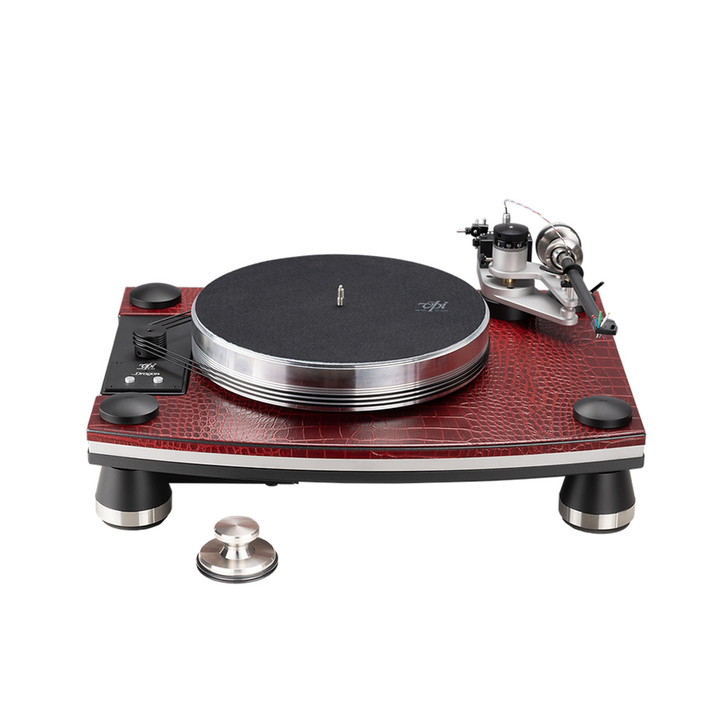 Side of VPI Red Dragon Turntable