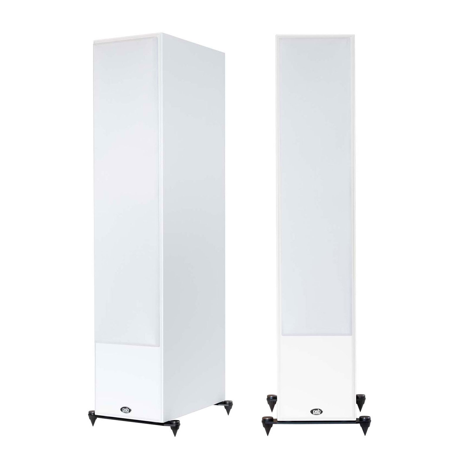 Pair of PSB Imagine T54 Tower Loudspeaker in white with grills