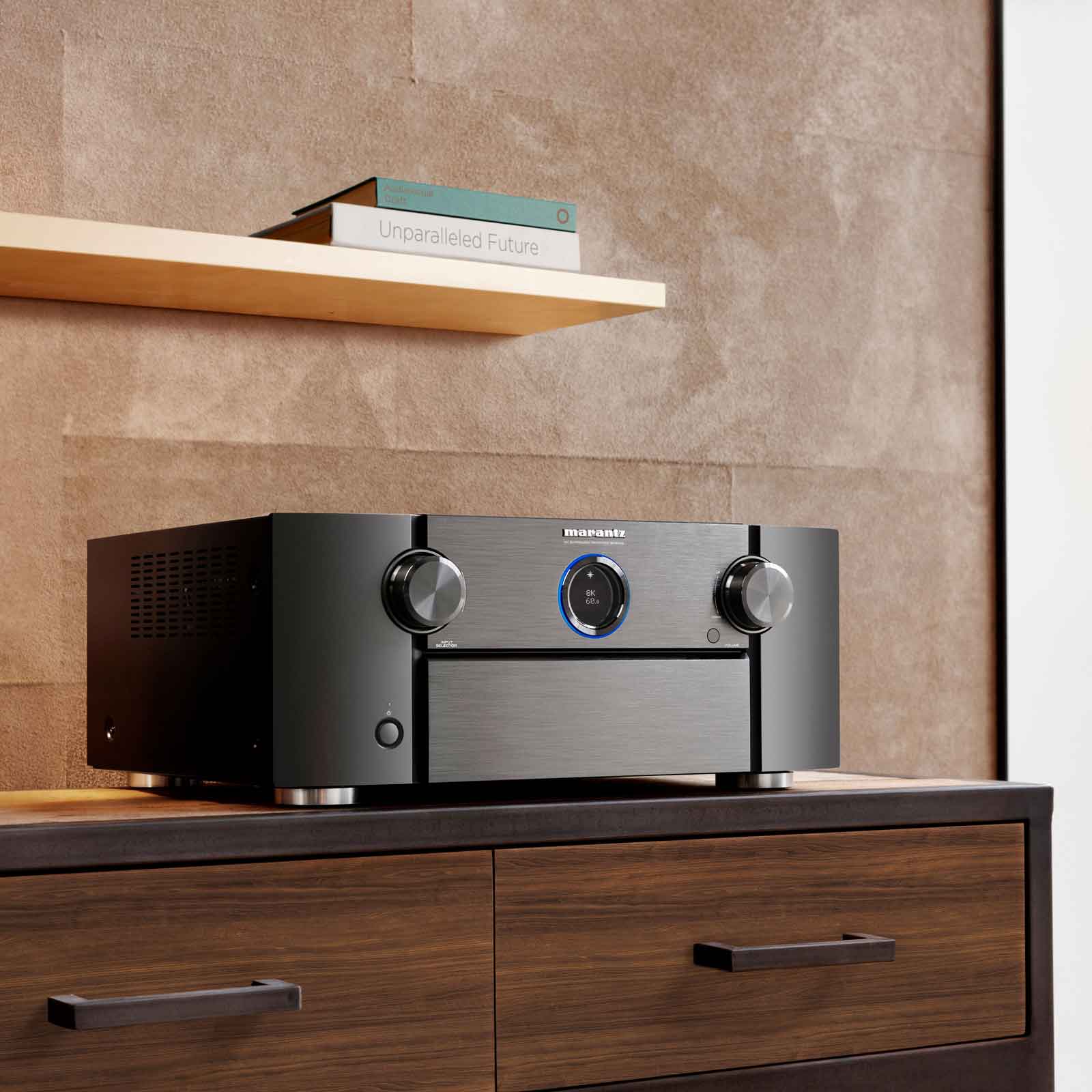 Home display of Marantz SR8015 Home Theater Receiver