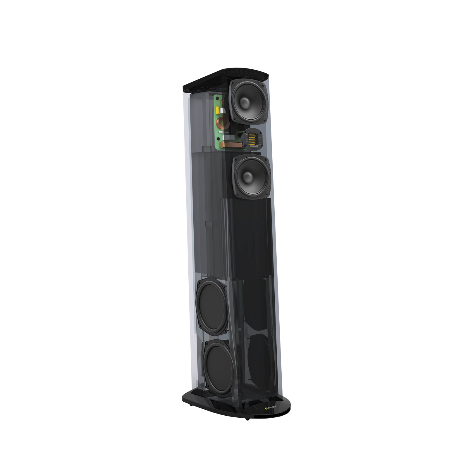 Interior of GoldenEar Triton Five Tower Speaker
