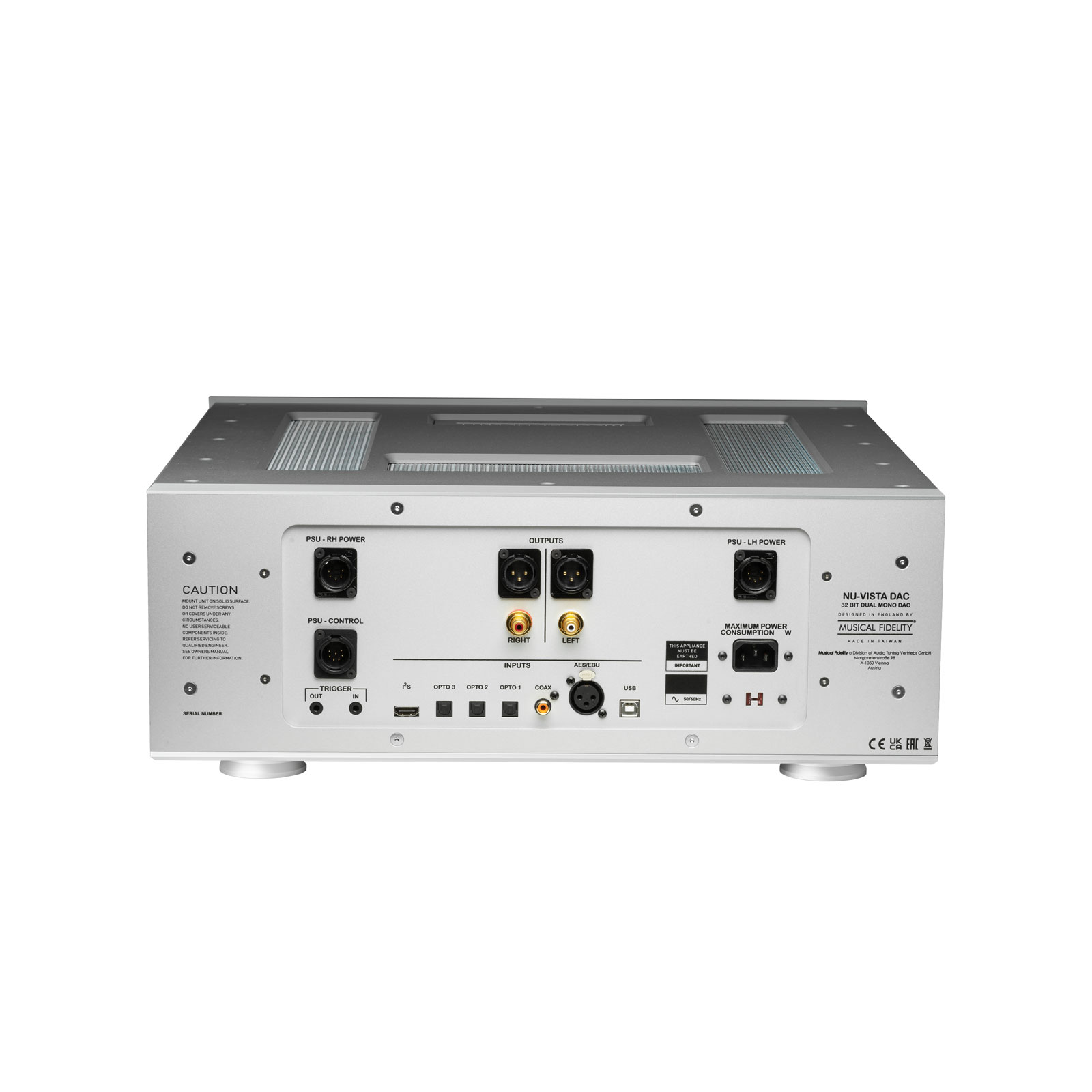 Musical Fidelity Nu-Vista DAC Digital-to-Analog Converter - Black