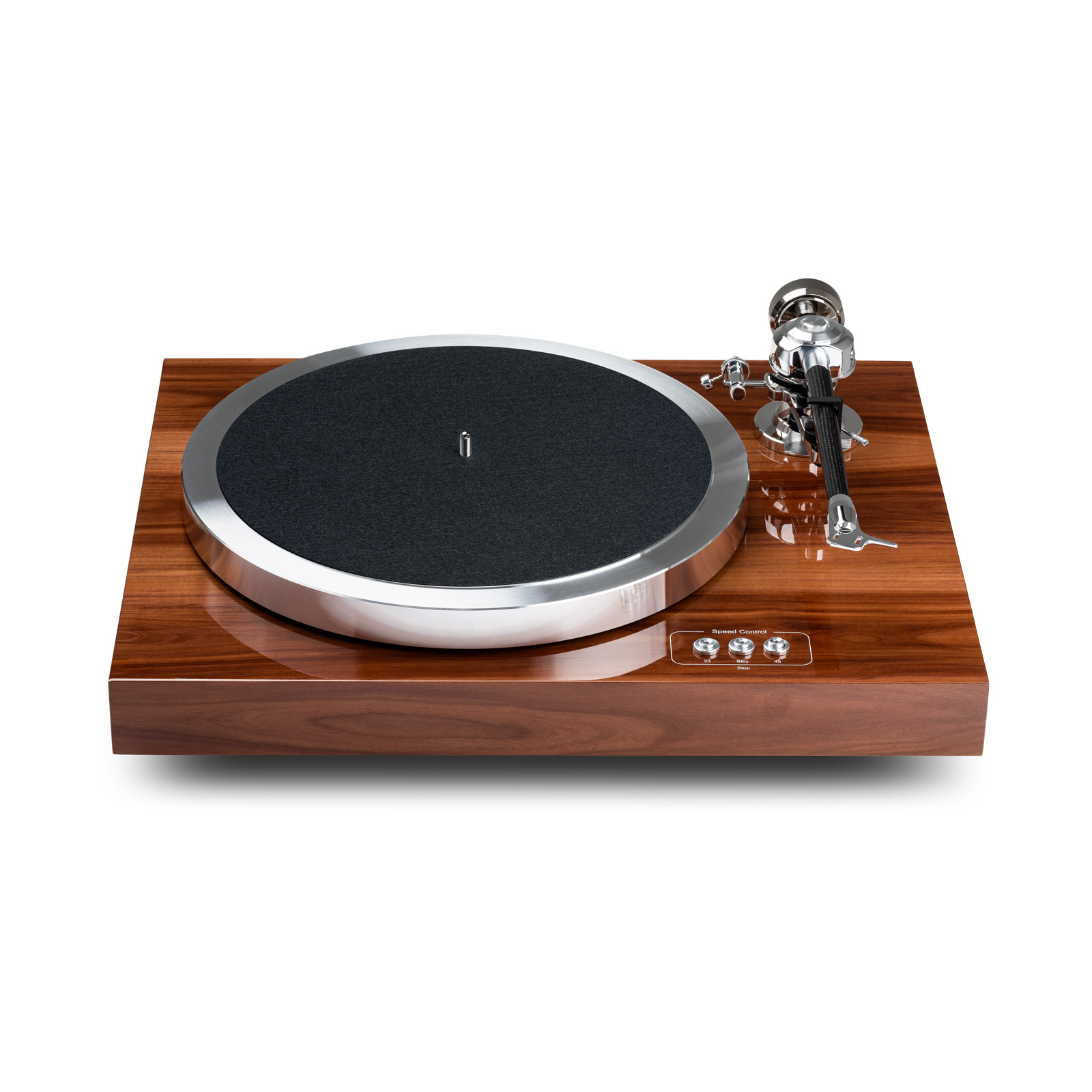 Front of EAT C-Dur Turntable - Plum High Gloss