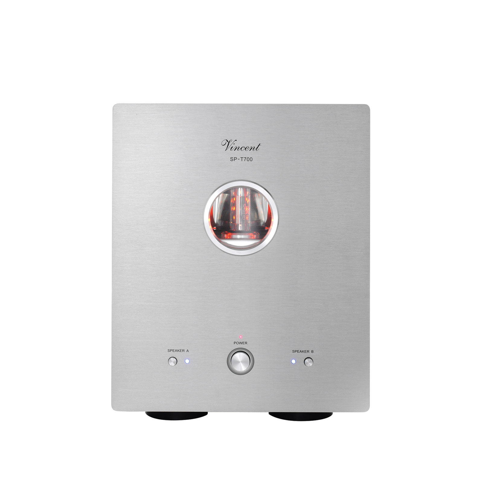 Front of Vincent Audio SP-T700 Hybrid Mono Amplifier