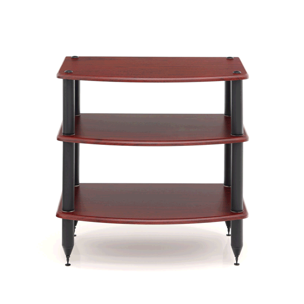 Pangea Audio Vulcan 3-Shelf Audio Rack - Rosenut Shelves - Demo