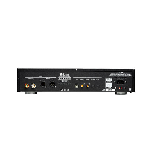 Back of Musical Fidelity M3x DAC Digital-to-Analog Converter