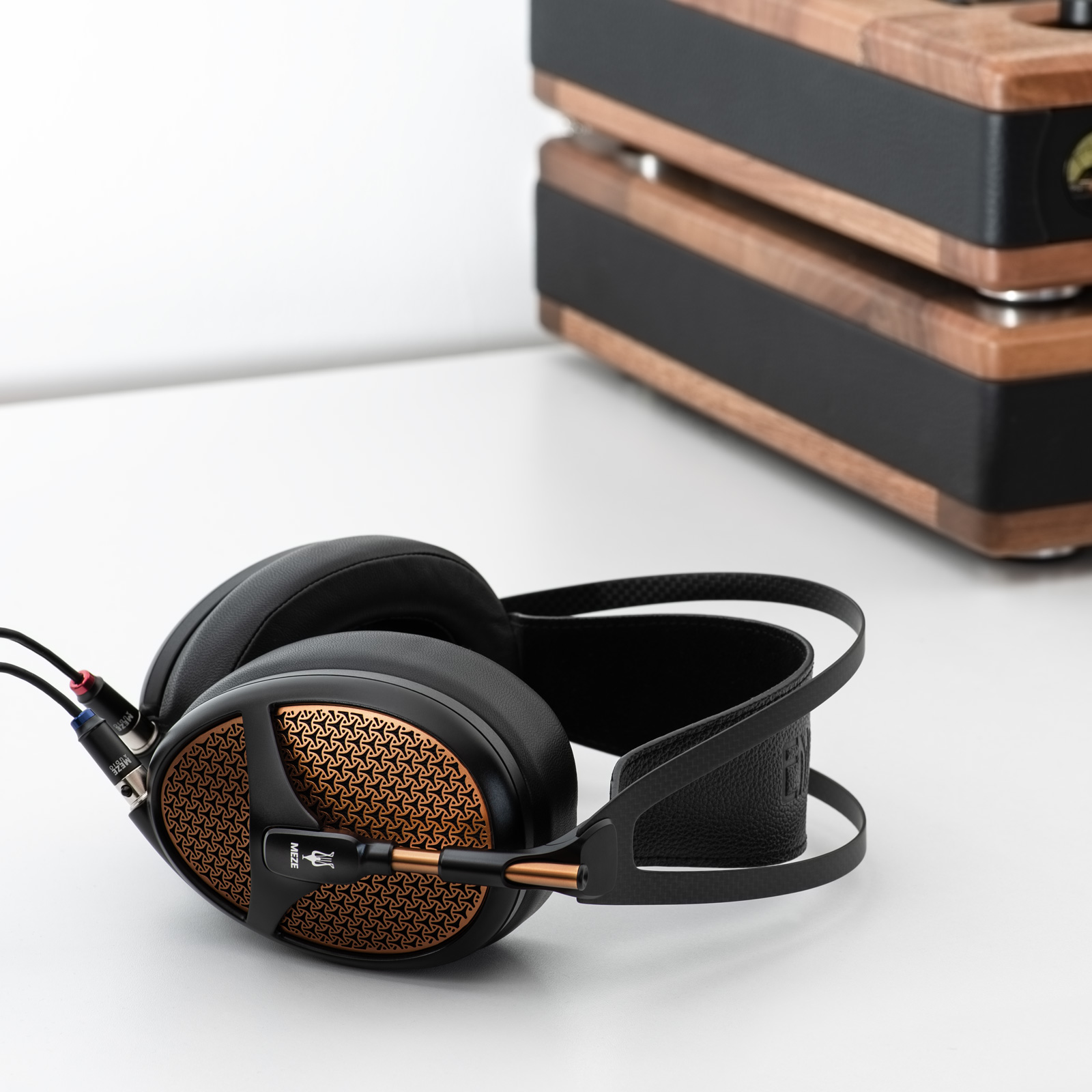 Meze Audio Empyrean Open-Back Isodynamic Headphones - Black Copper - XLR Cable