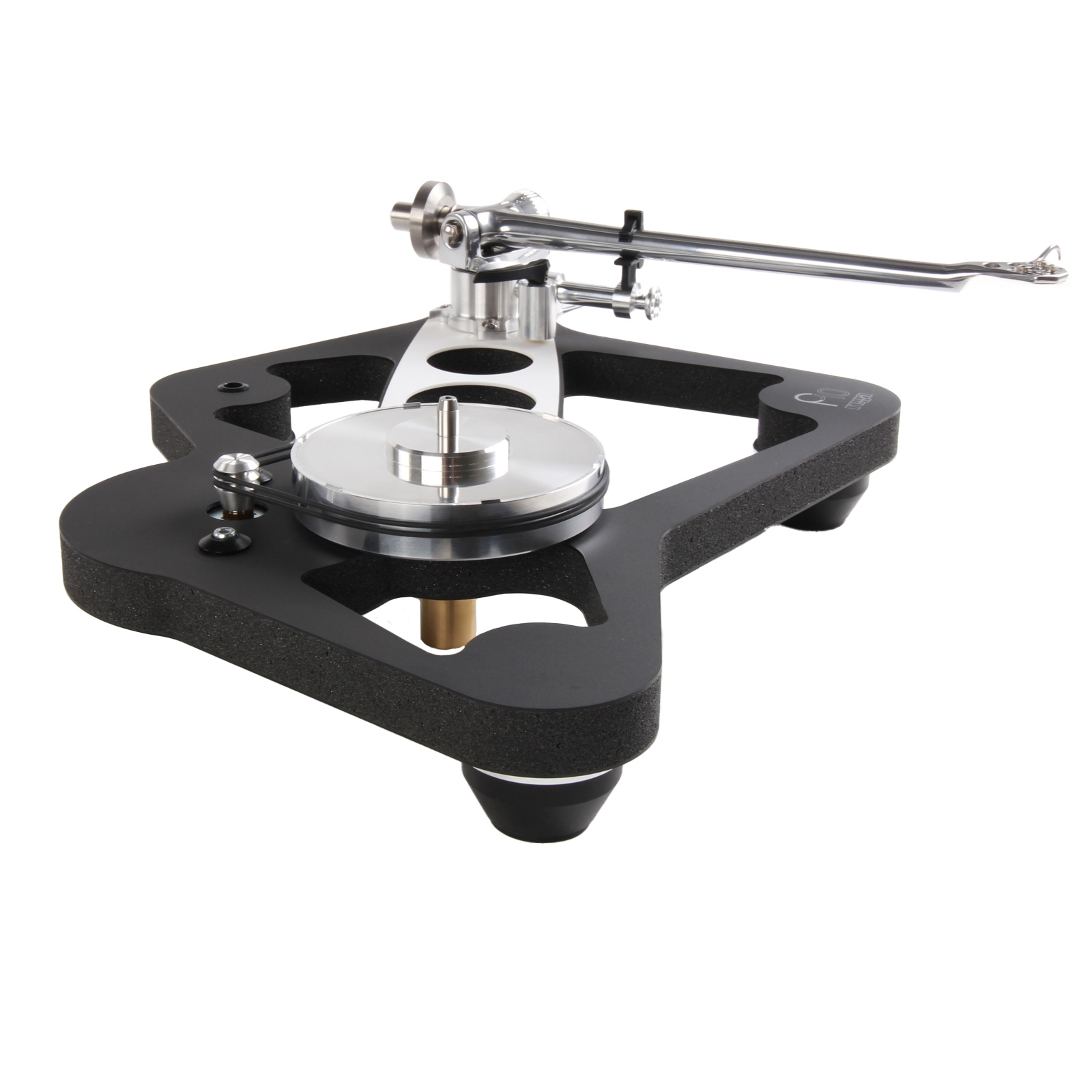 Rega PL10 Turntable - Black - No Cartridge side view