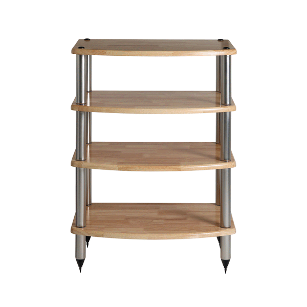 Pangea Audio Vulcan 4-Shelf Audio Rack - Parawood Shelves - Demo