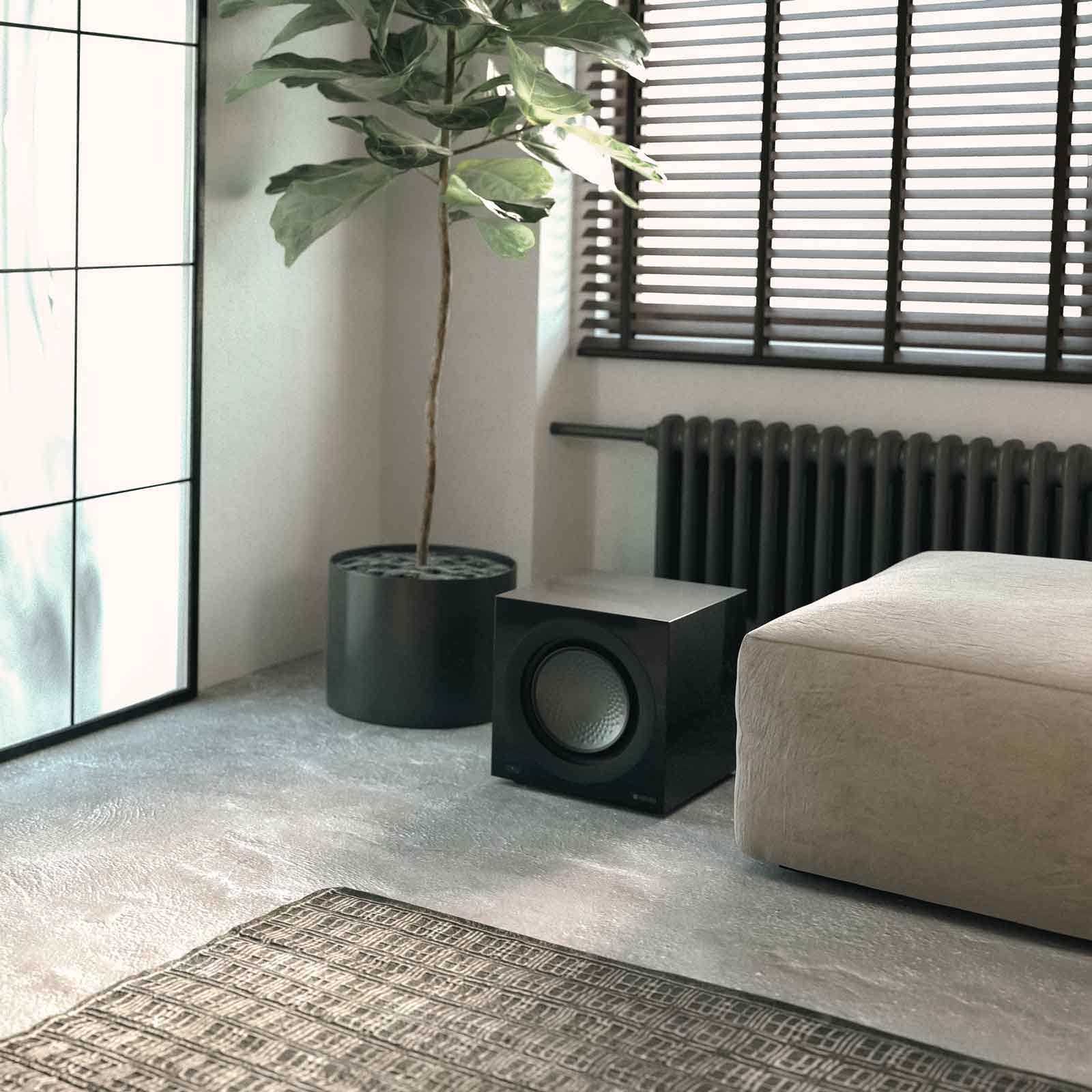 Home display of Monitor Audio Anthra W12 Subwoofer