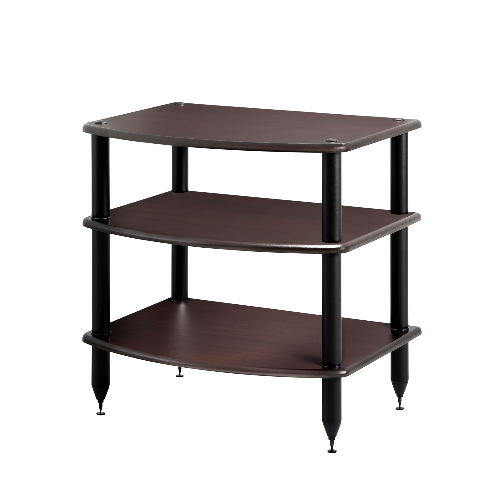 Pangea Audio Vulcan 3-Shelf Audio Rack - Espresso Shelves