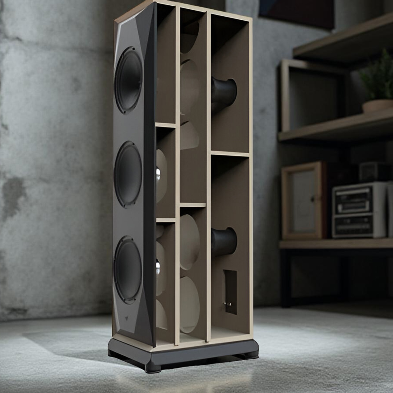 MoFi Electronics SourcePoint 888 Floorstanding Speakers - Black Ash - Pair