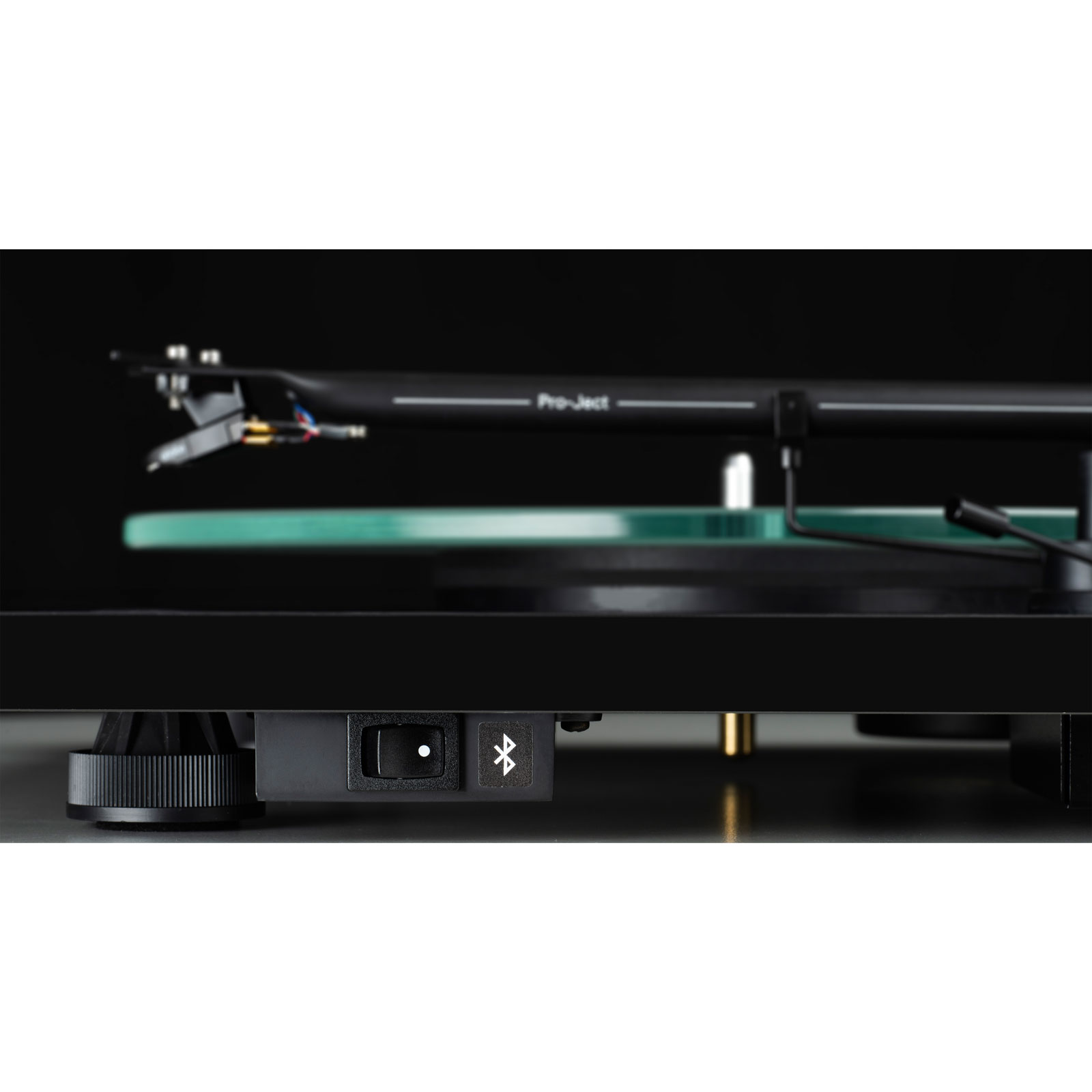 Power button of Pro-Ject T1 EVO BT Bluetooth Turntable