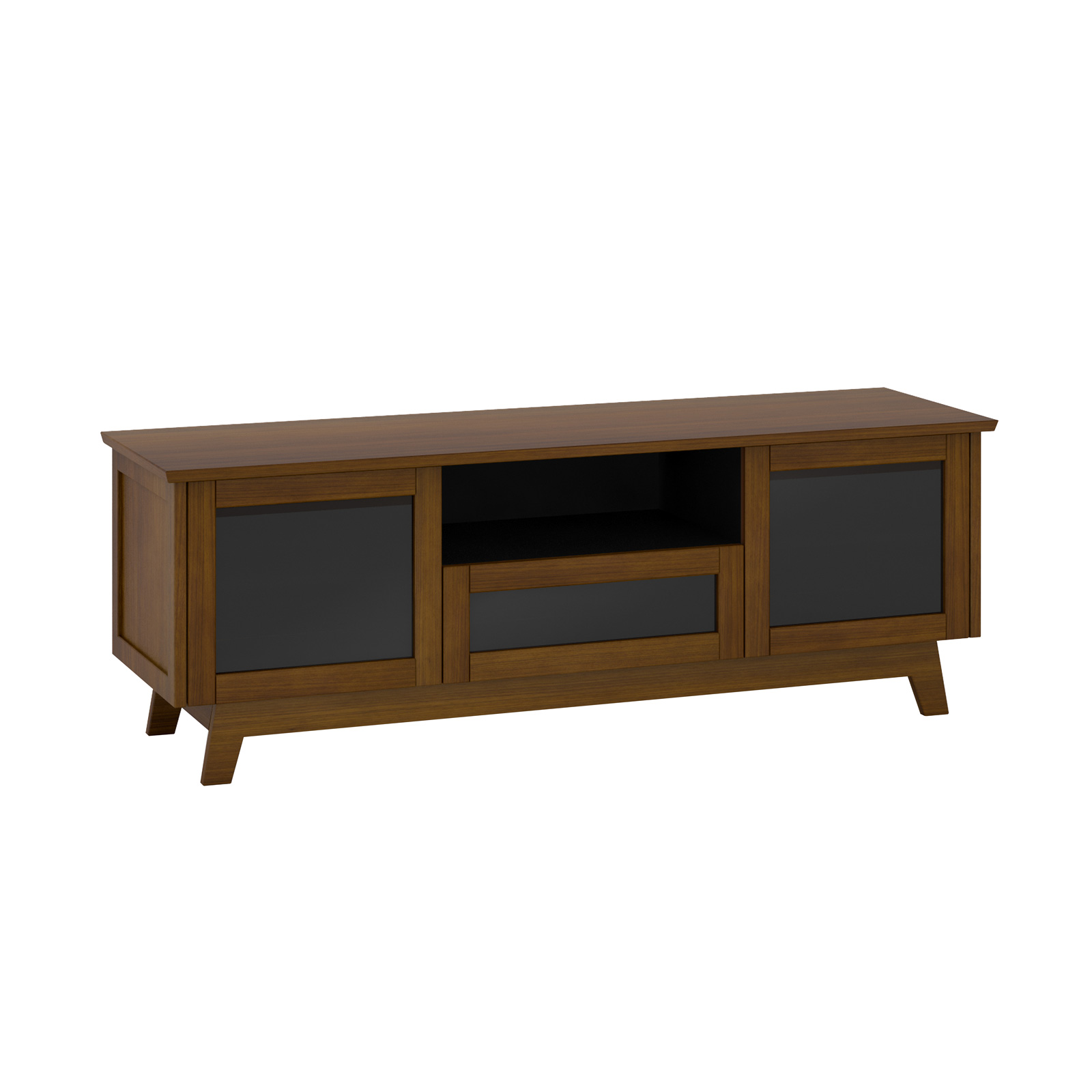 Salamander AV Basics 7225 Triple-Width Cabinet - Medium Walnut