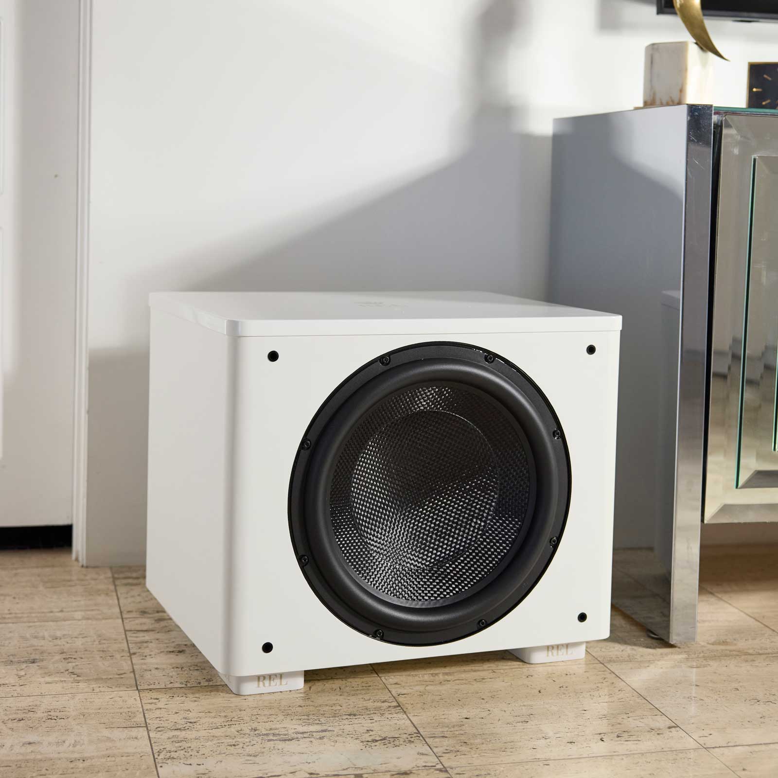 Home display of REL Acoustics HT/1510 Predator II Subwoofer