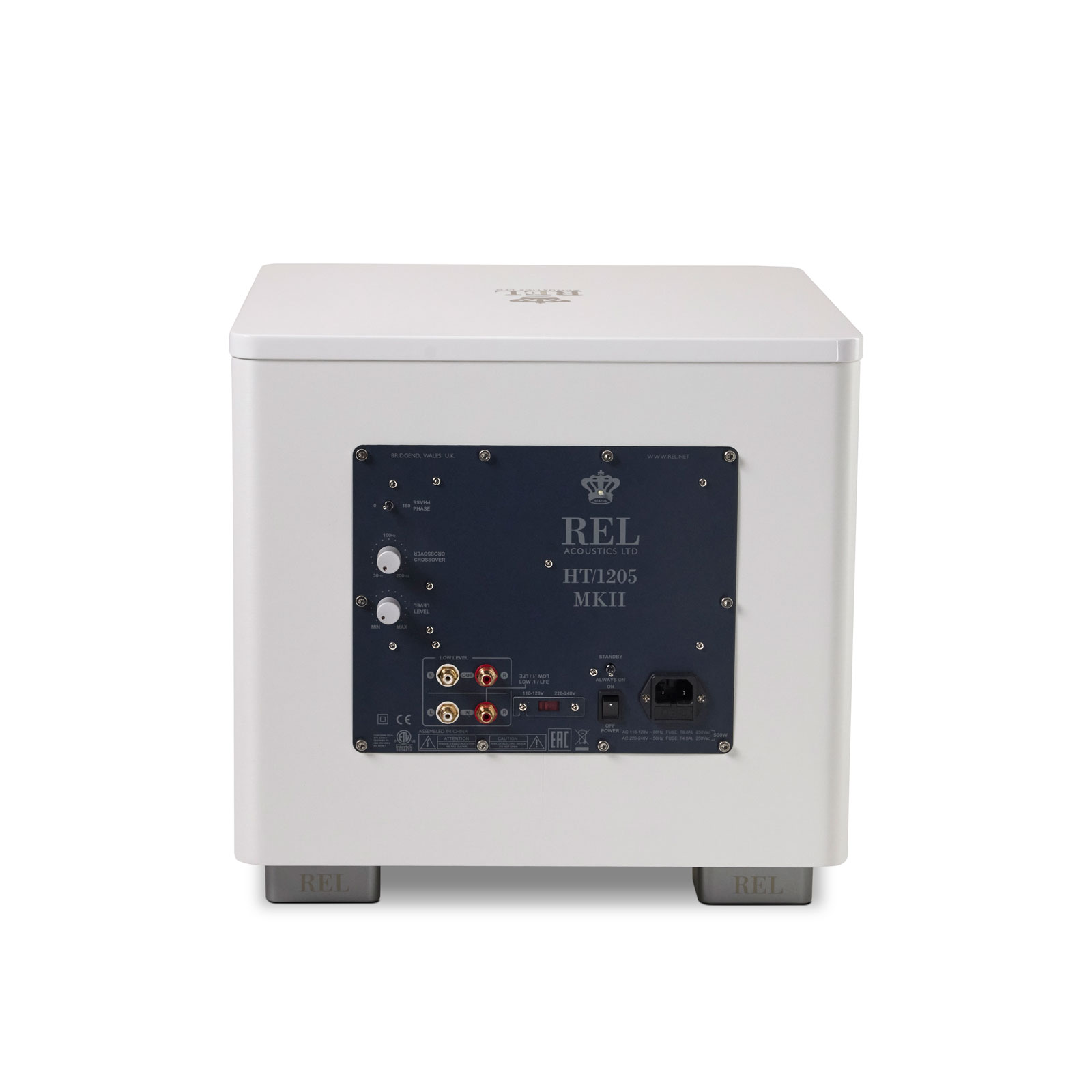 Back of REL Acoustics HT/1205 MKII Subwoofer