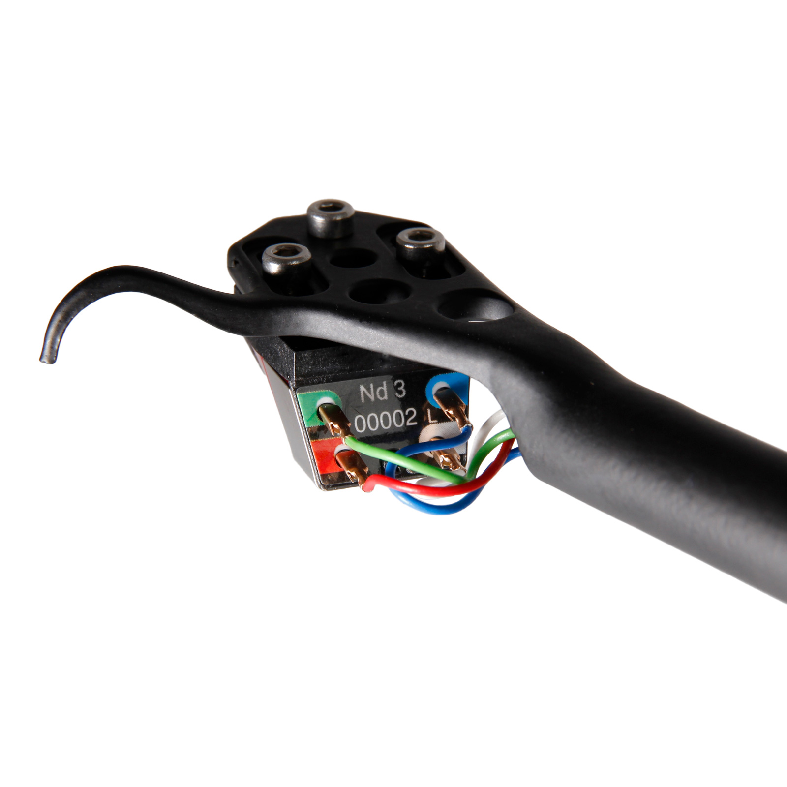 Gloss White Rega Planar 2 Turntable cartridge detail