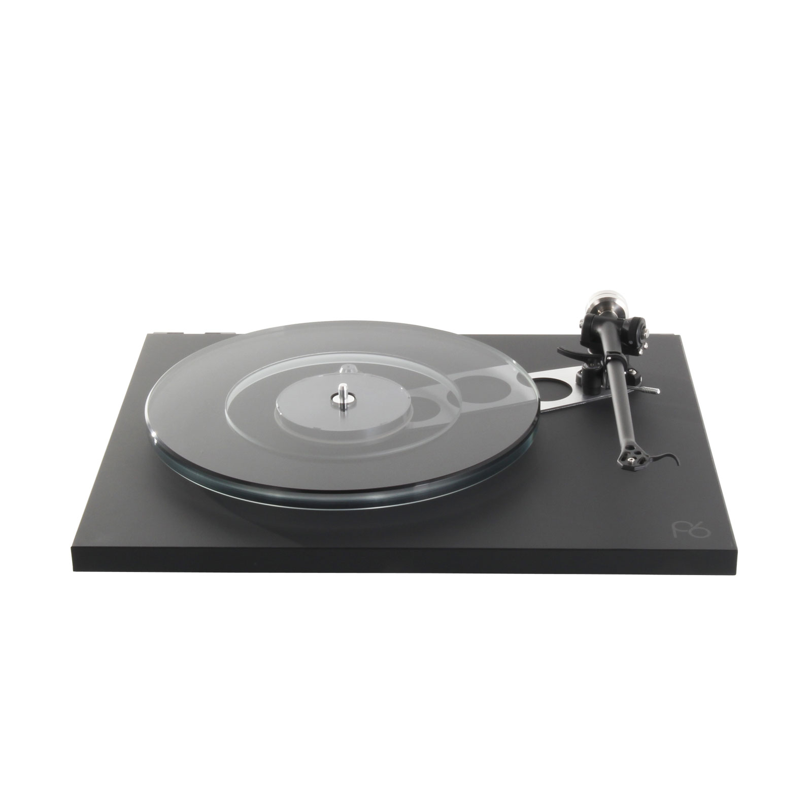 Front angled view Rega Planar 6 Turntable in Polaris Grey