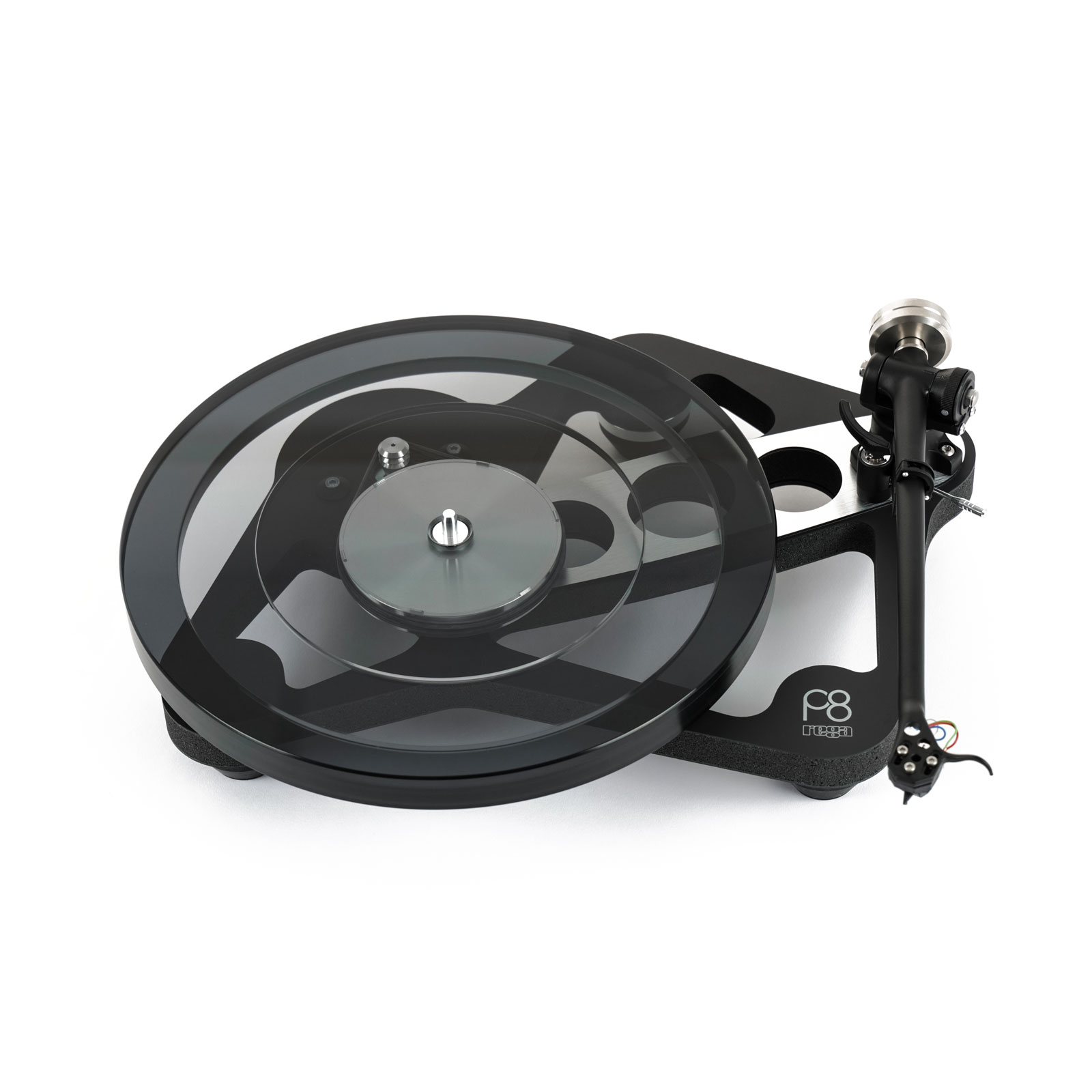Top front view of the Rega Planar 8 Turntable