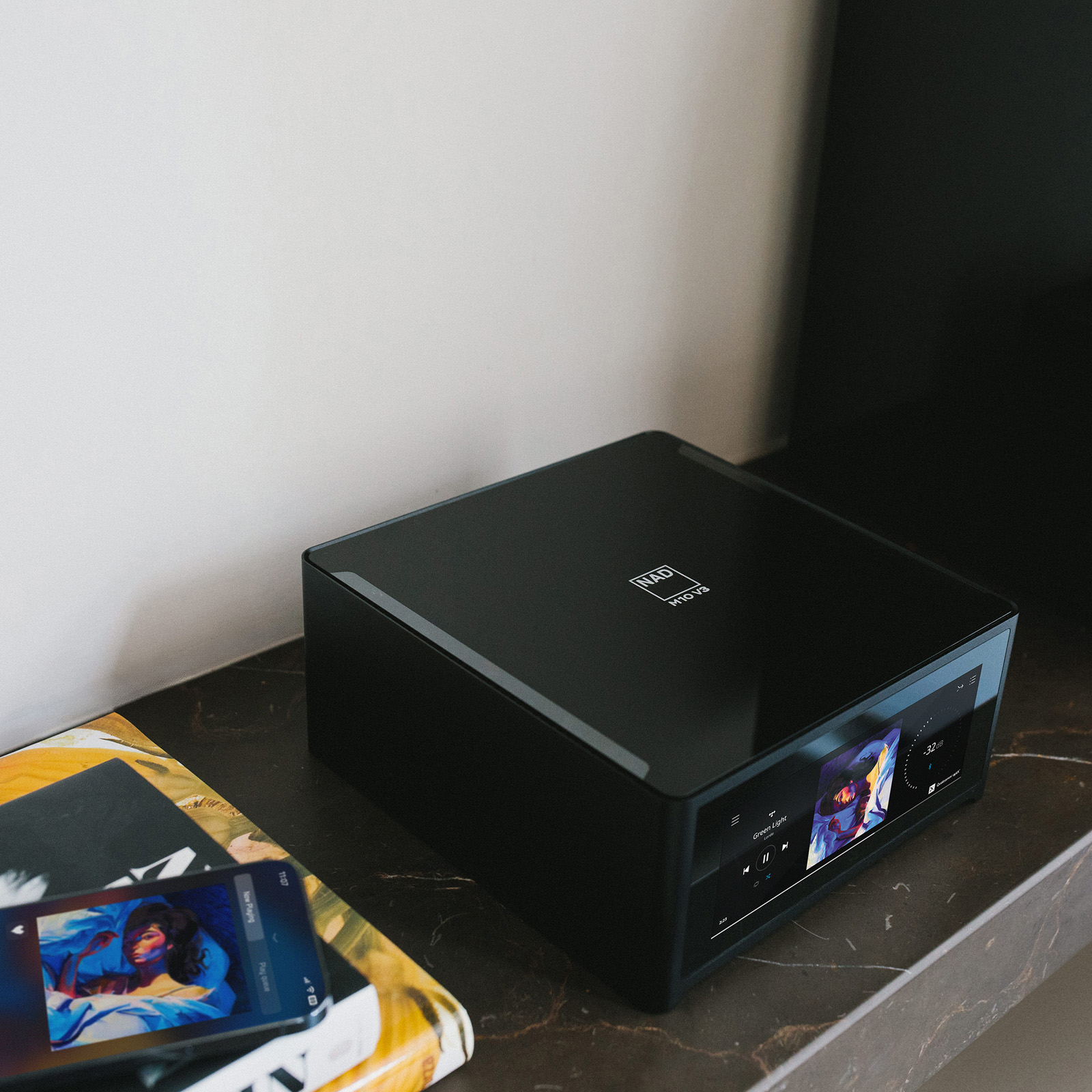 Upper of NAD M10v3 Master Series BluOS Streaming Amplifier