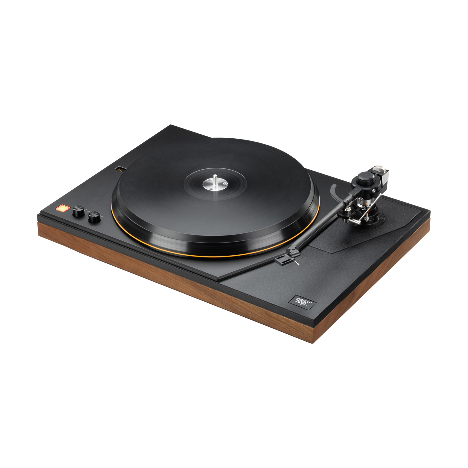 MoFi Electronics MasterDeck Turntable in Walnut angle view